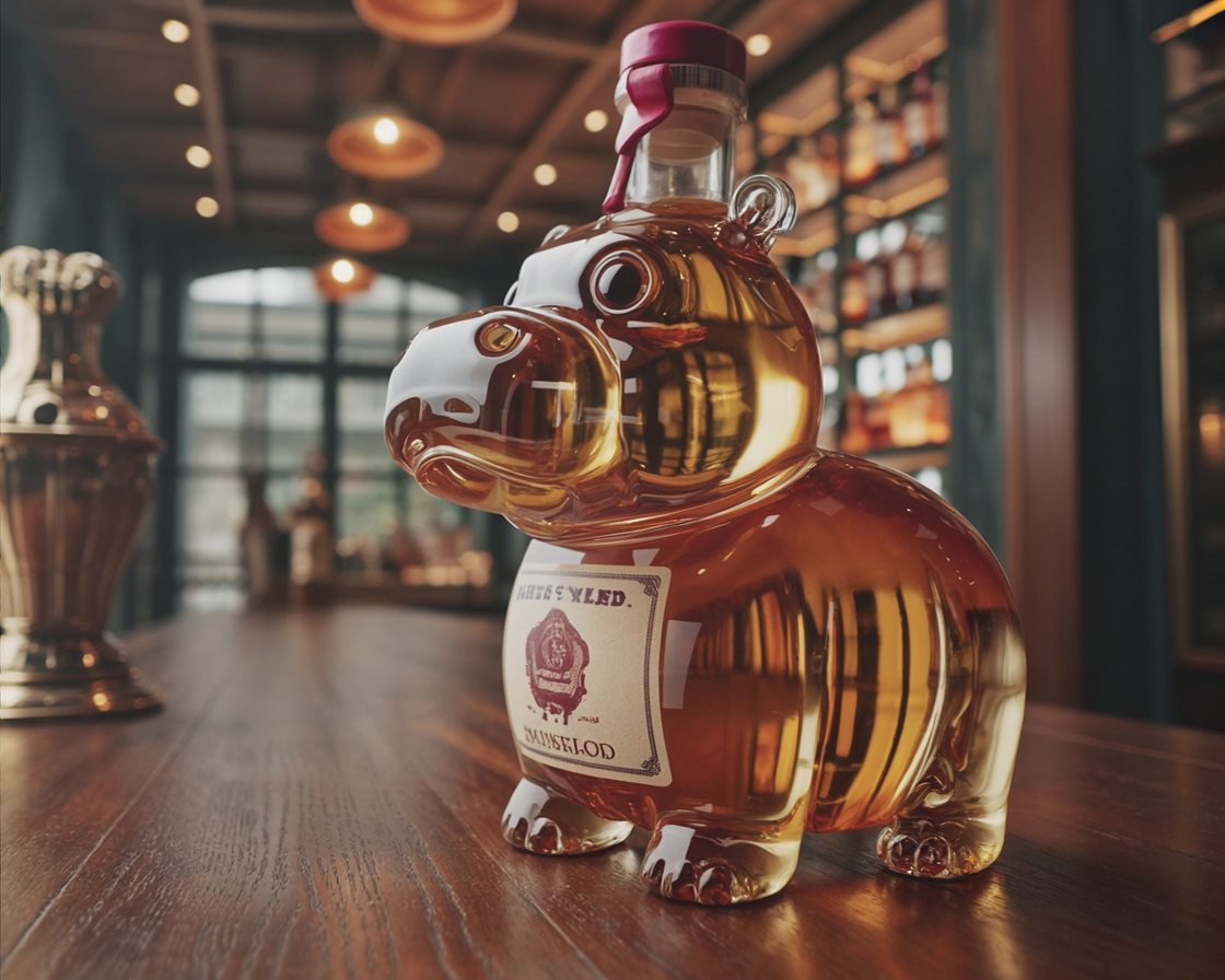Whiskey Bottles - Hippo Edition