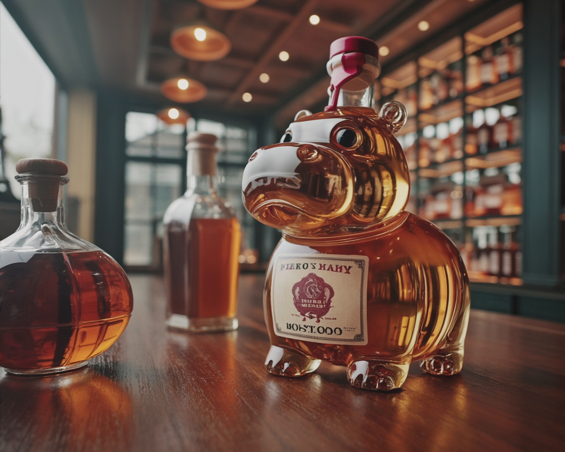 Whiskey Bottles - Hippo Edition