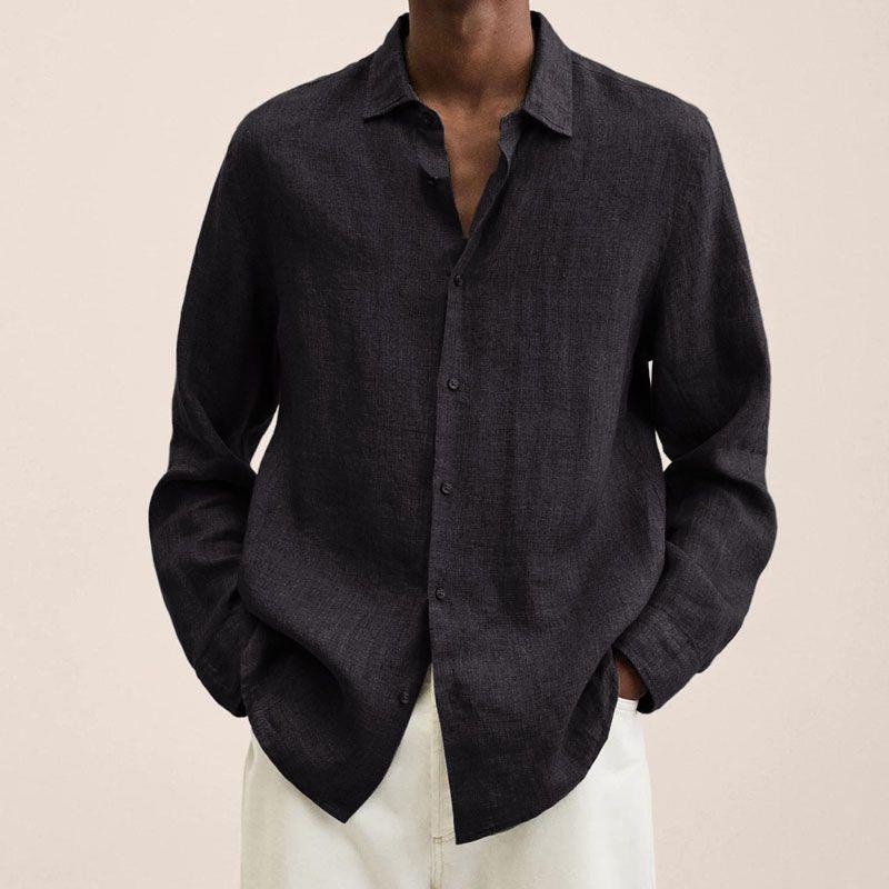 Trevian | Camisa para hombre de manga larga con botones y corte clásico