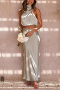 Nicole | Conjunto moderno con falda larga