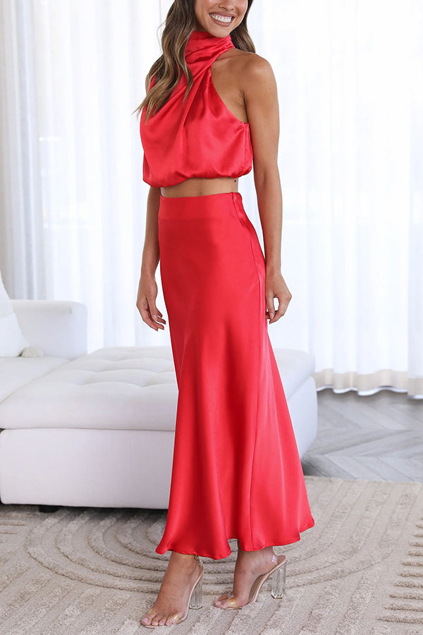 Nicole | Conjunto moderno con falda larga