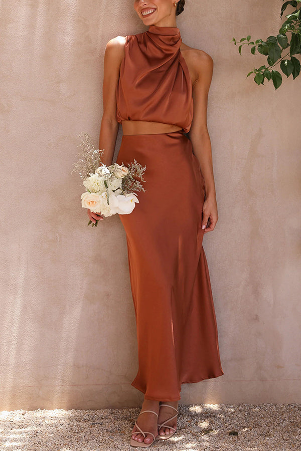 Nicole | Conjunto moderno con falda larga