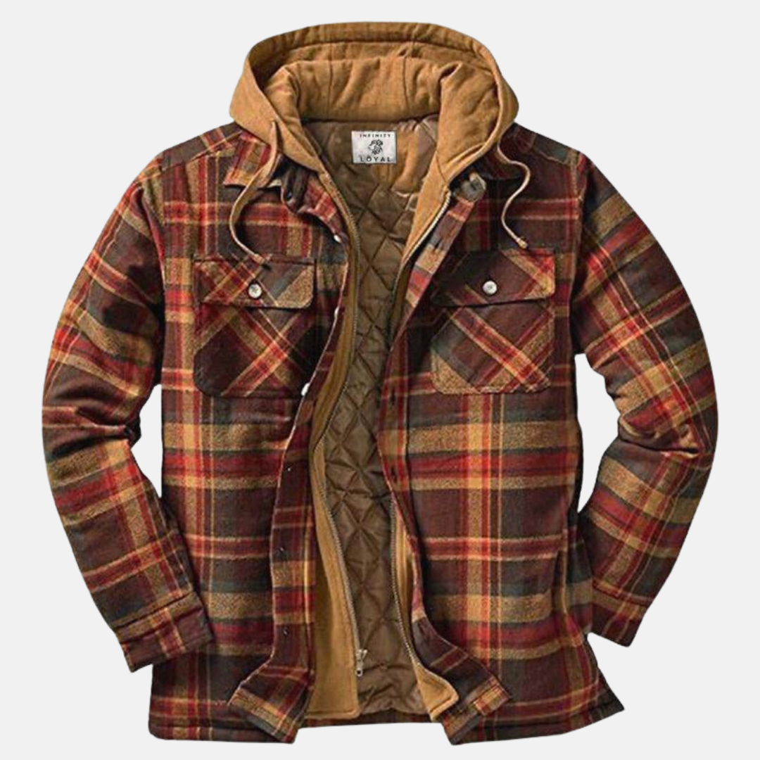 Bartolomé | Sobrecamisa acolchada de franela de invierno para hombre