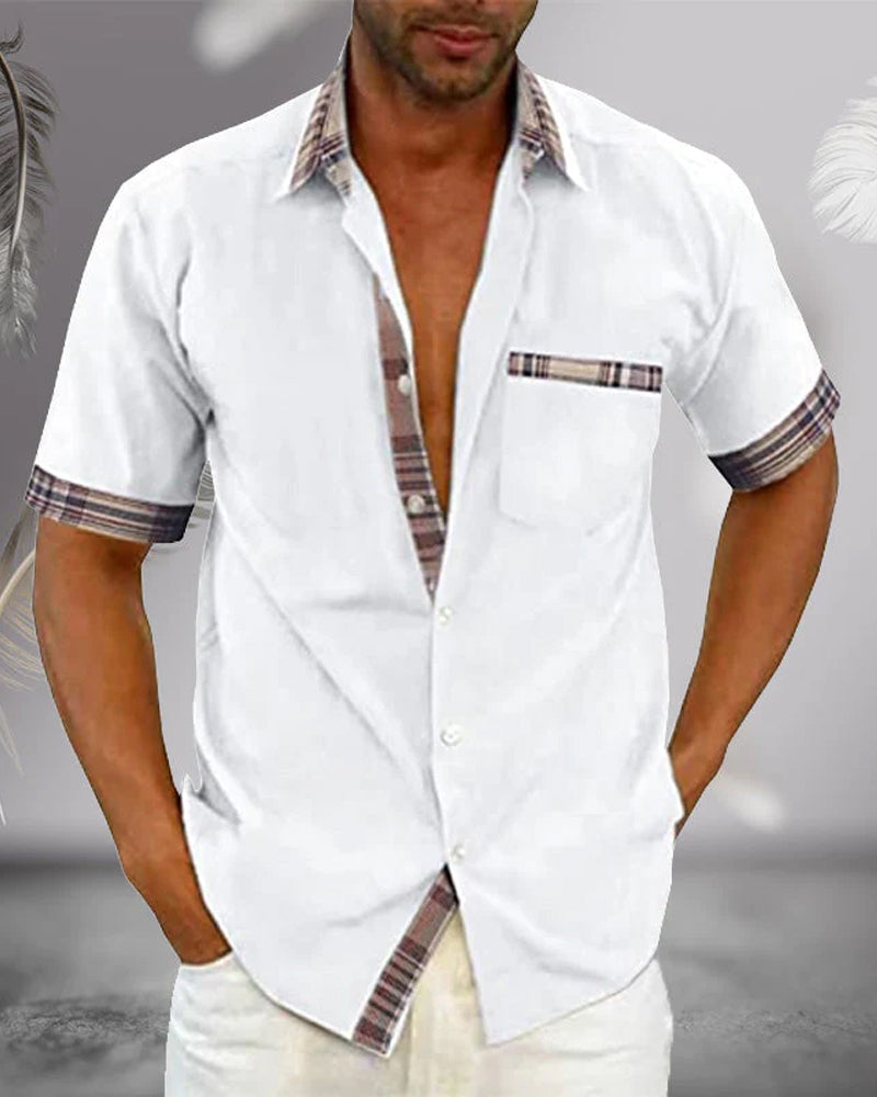 Francis | Camisa elegante de manga corta para hombre