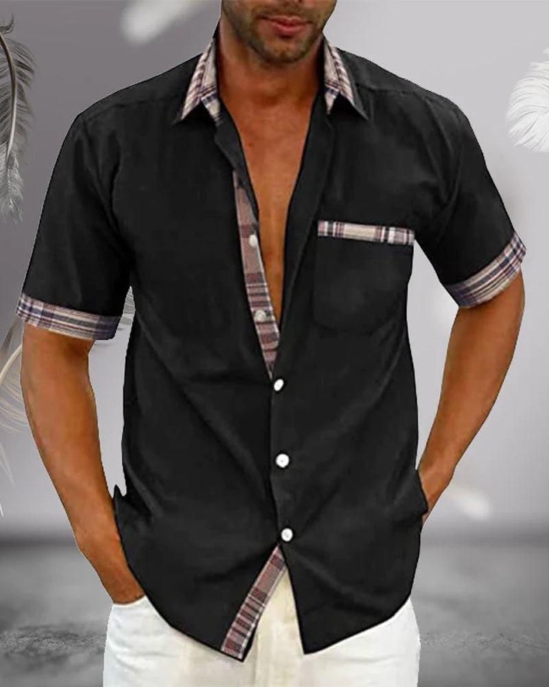 Francis | Camisa elegante de manga corta para hombre