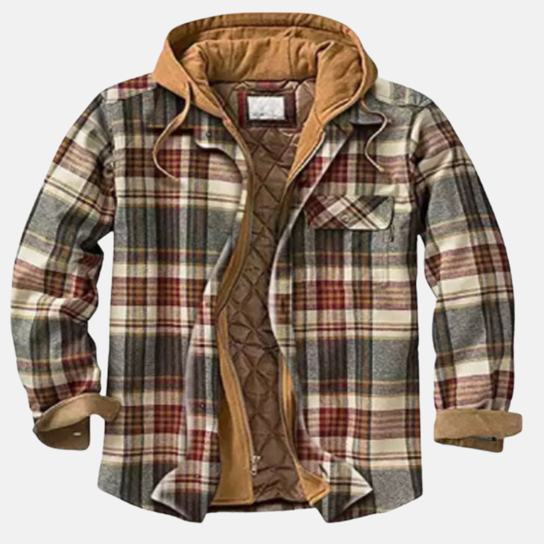 Bartolomé | Sobrecamisa acolchada de franela de invierno para hombre