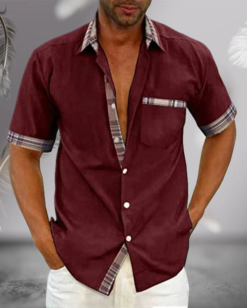 Francis | Camisa elegante de manga corta para hombre