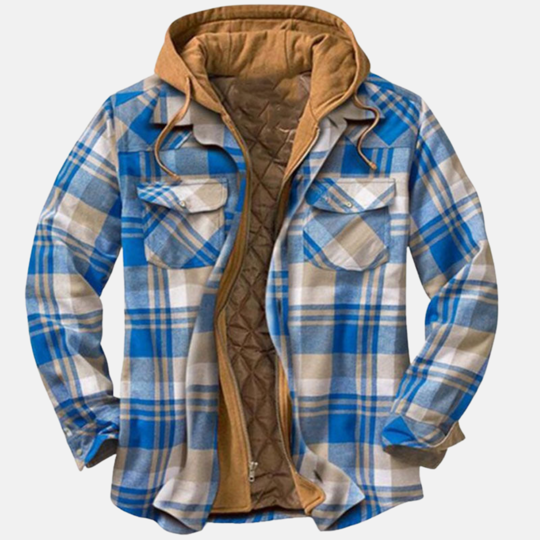 Bartolomé | Sobrecamisa acolchada de franela de invierno para hombre