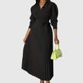 Velinas | Vestido midi plisado suave