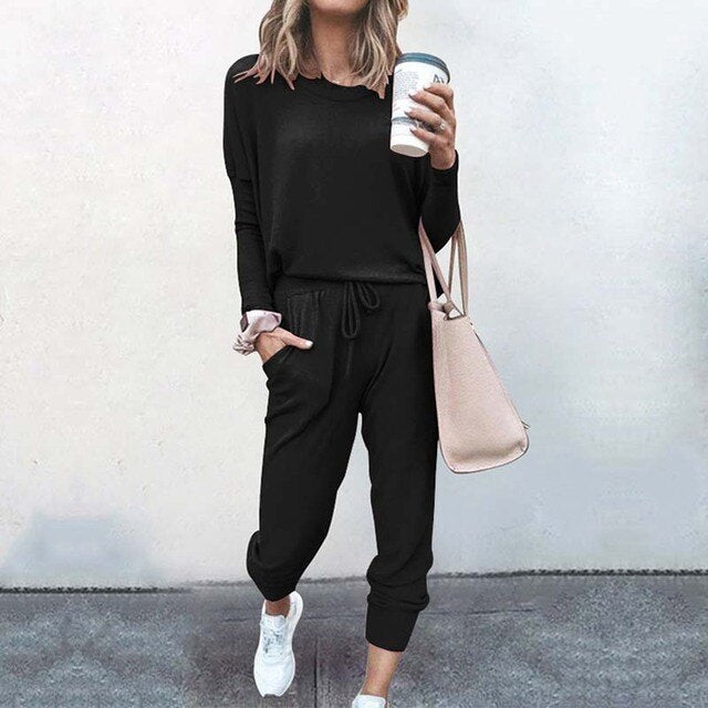 Conjunto de loungewear para mujer con ajuste relajado