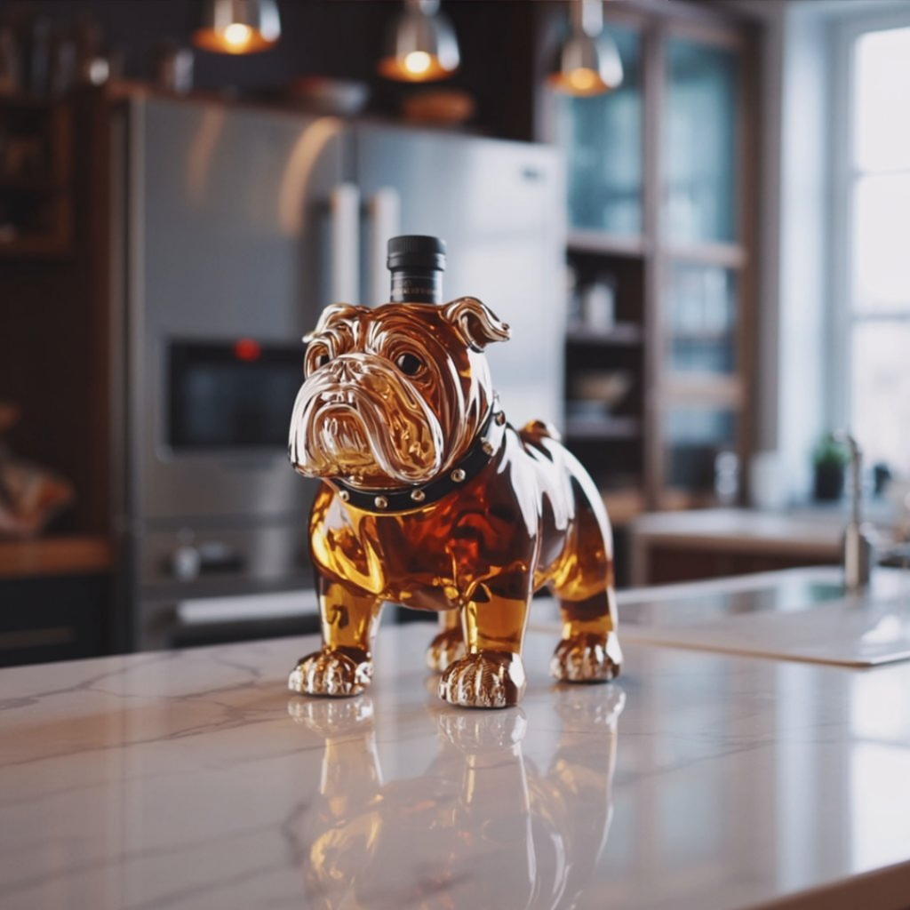 Whiskey Bottles - Bulldog Edition