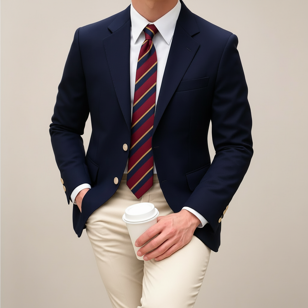 Delmaro | Blazer de invierno corte clásico y elegante para hombre