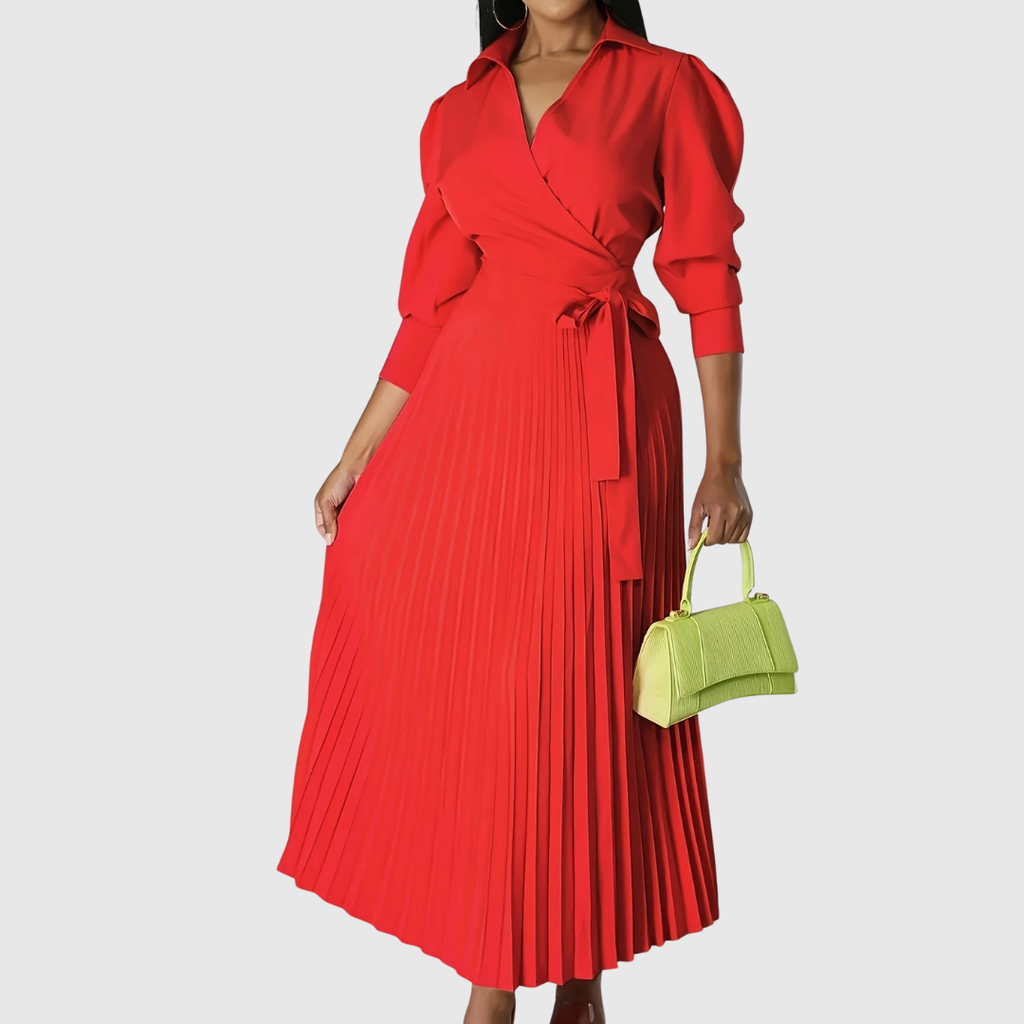 Velinas | Vestido midi plisado suave