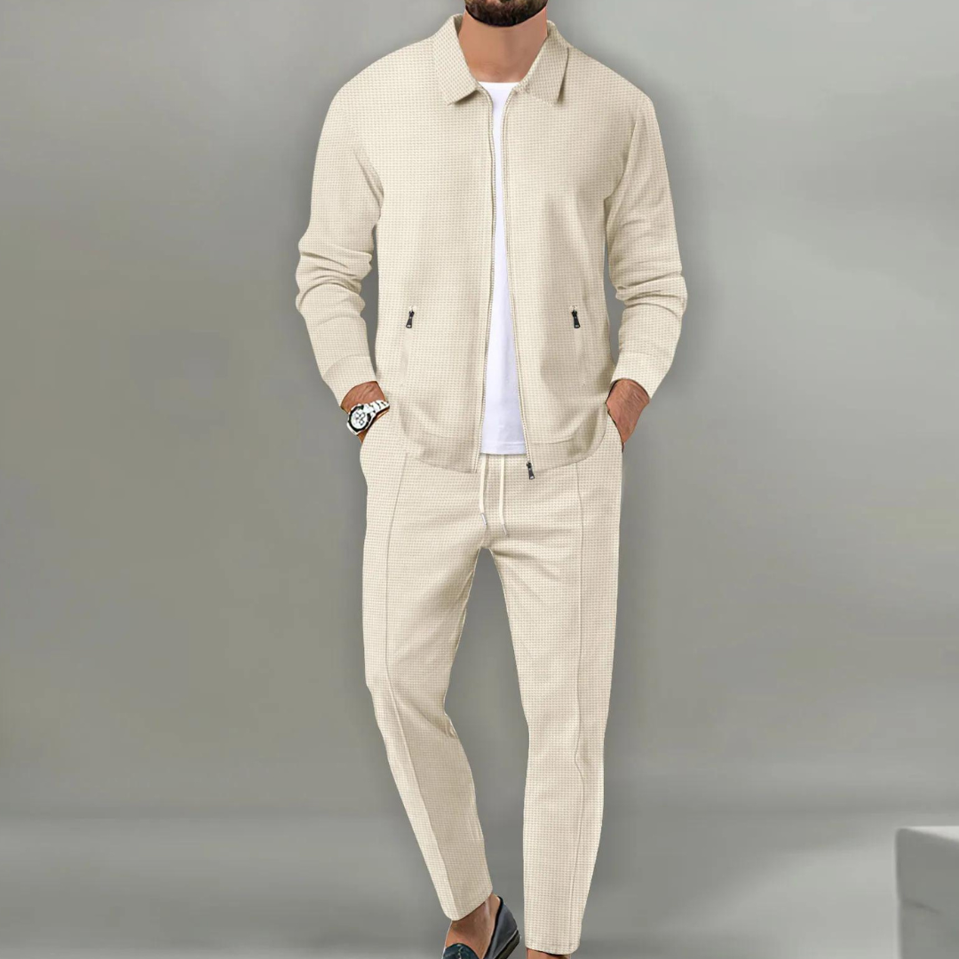 Aureliano | Conjunto para hombre con chaqueta bomber y pantalón elástico cómodo | Deportivo