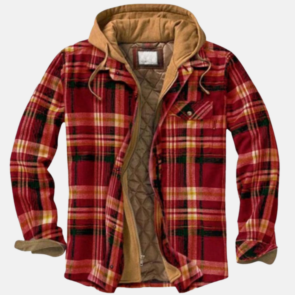 Bartolomé | Sobrecamisa acolchada de franela de invierno para hombre