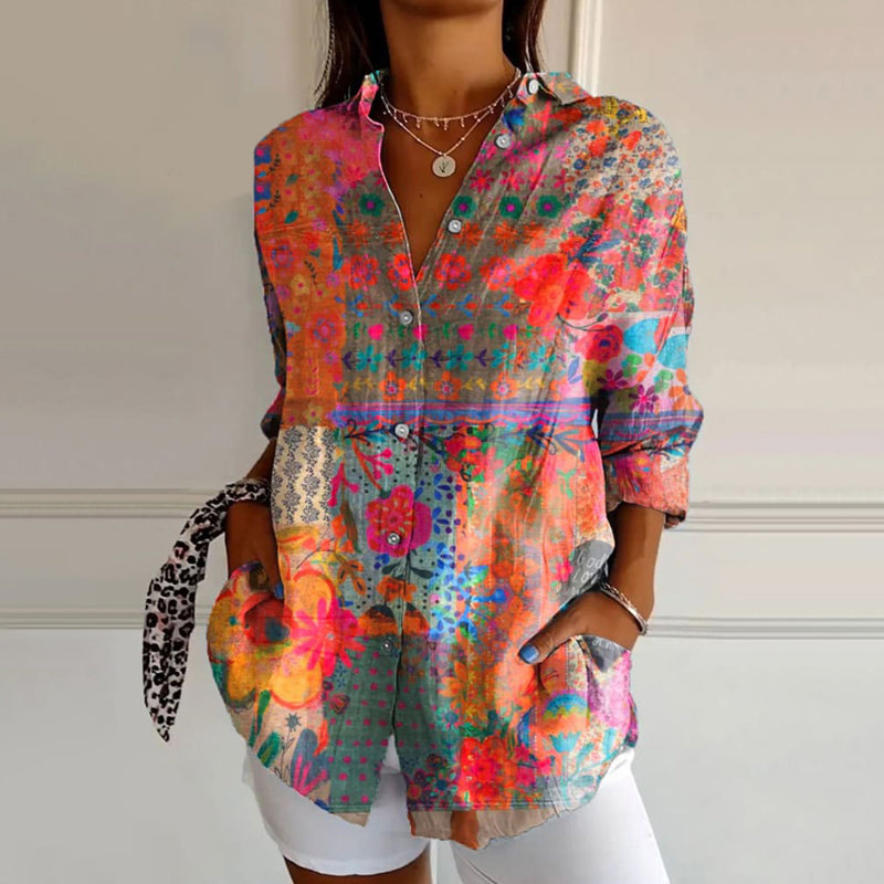 Irati | Blusa floral atemporal para mujer