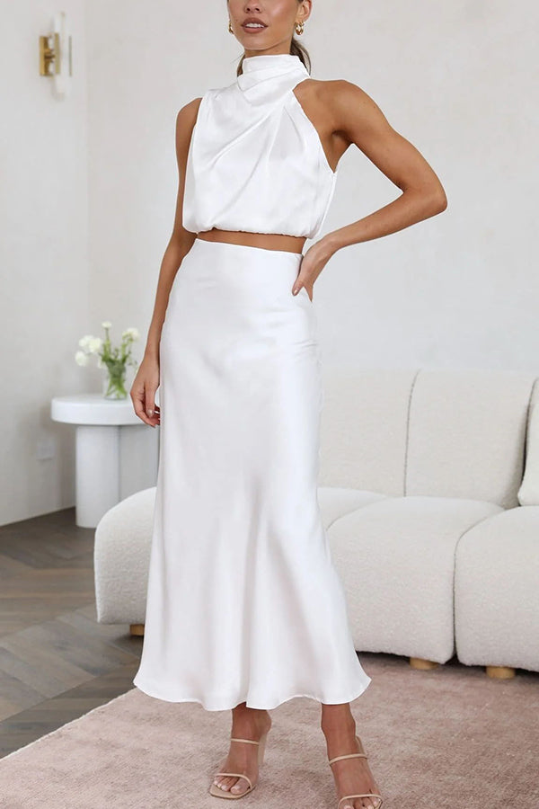 Nicole | Conjunto moderno con falda larga