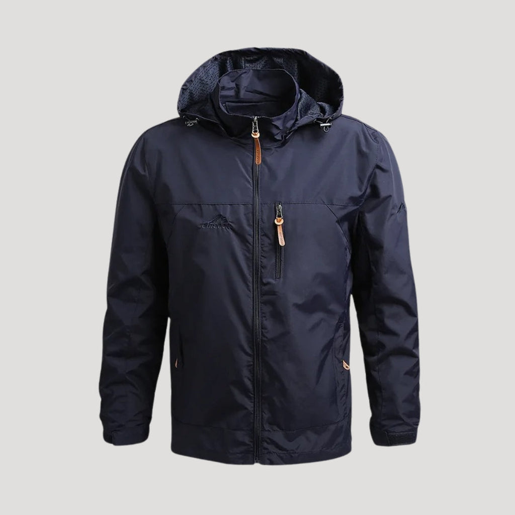 Eneas | Chaqueta de invierno con capucha y cremallera para hombre de estilo outdoor