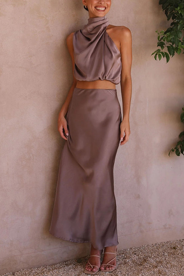 Nicole | Conjunto moderno con falda larga