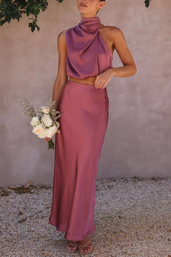 Nicole | Conjunto moderno con falda larga