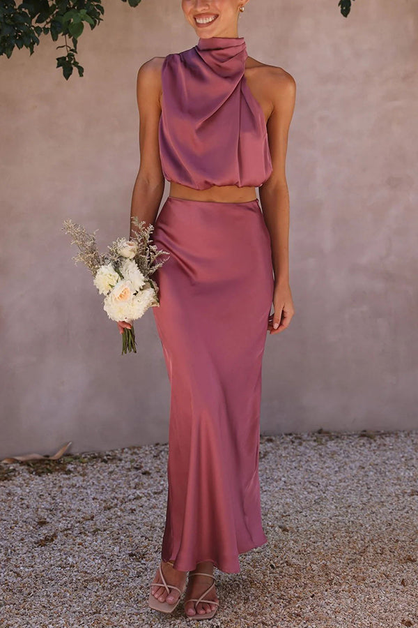 Nicole | Conjunto moderno con falda larga