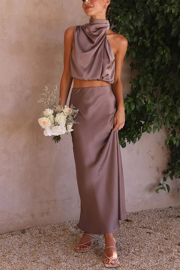 Nicole | Conjunto moderno con falda larga