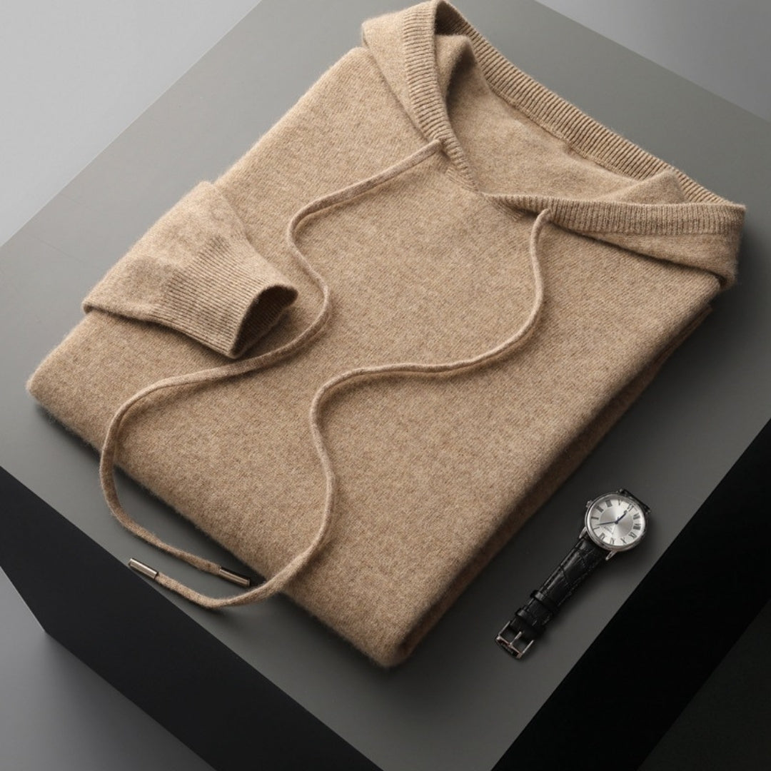 Aitor | Jersey de cachemir con capucha para hombre de primavera