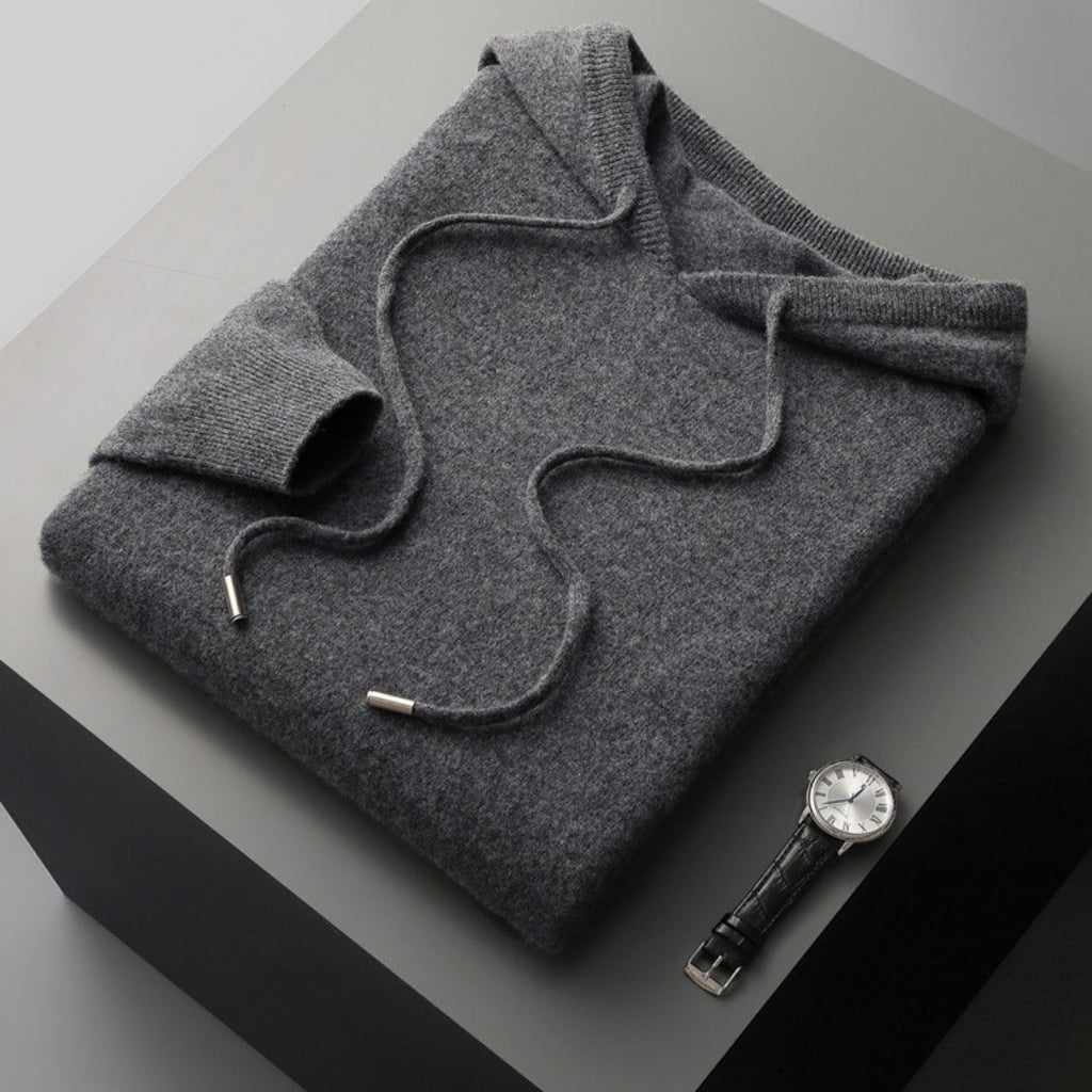Aitor | Jersey de cachemir con capucha para hombre de primavera