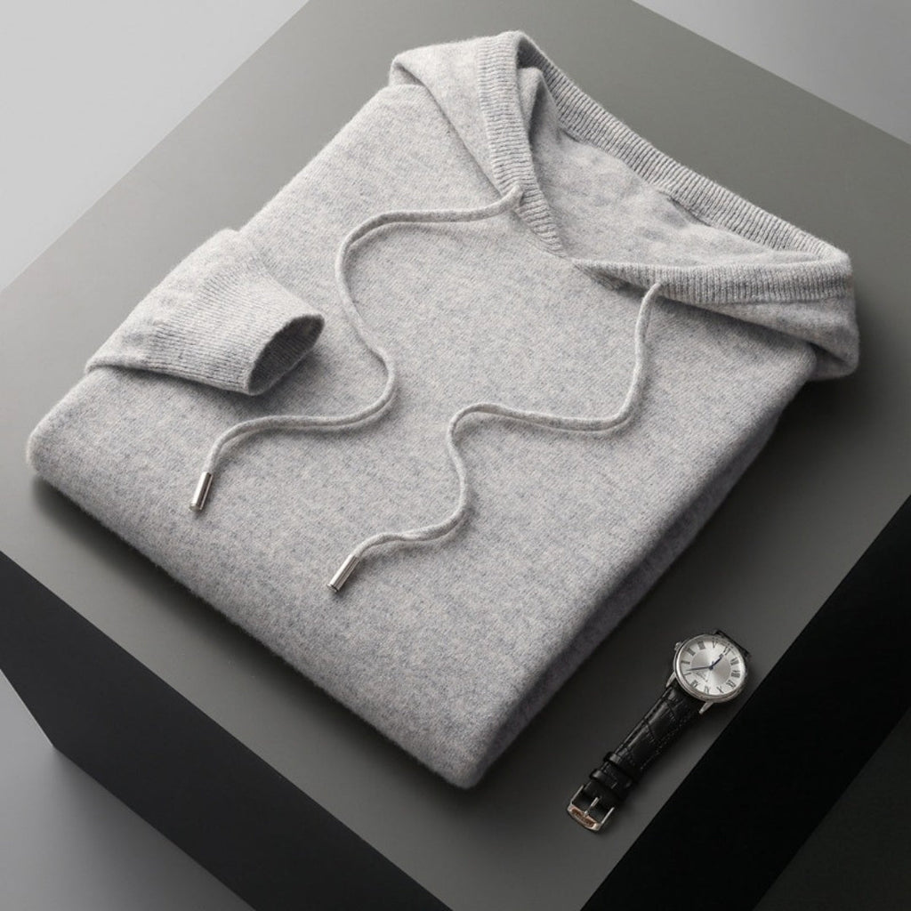 Aitor | Jersey de cachemir con capucha para hombre de primavera