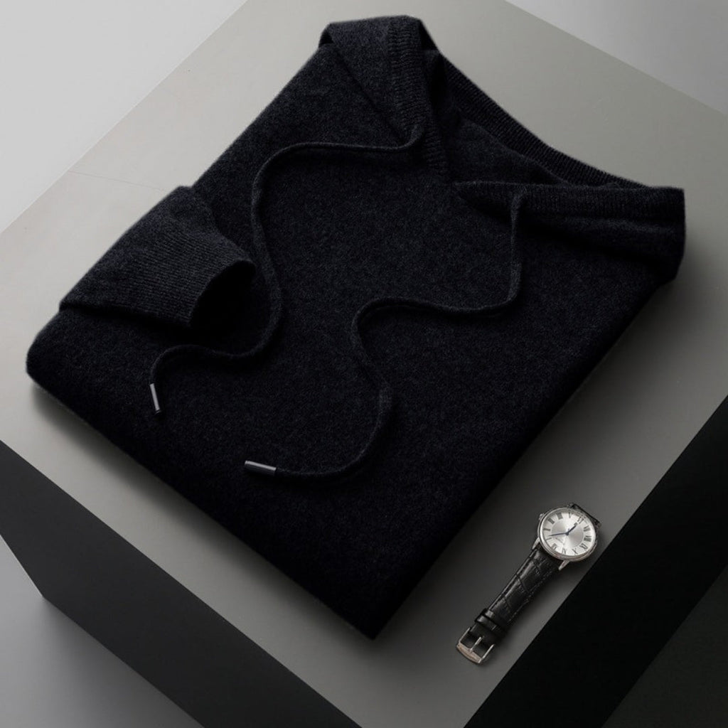 Aitor | Jersey de cachemir con capucha para hombre de primavera