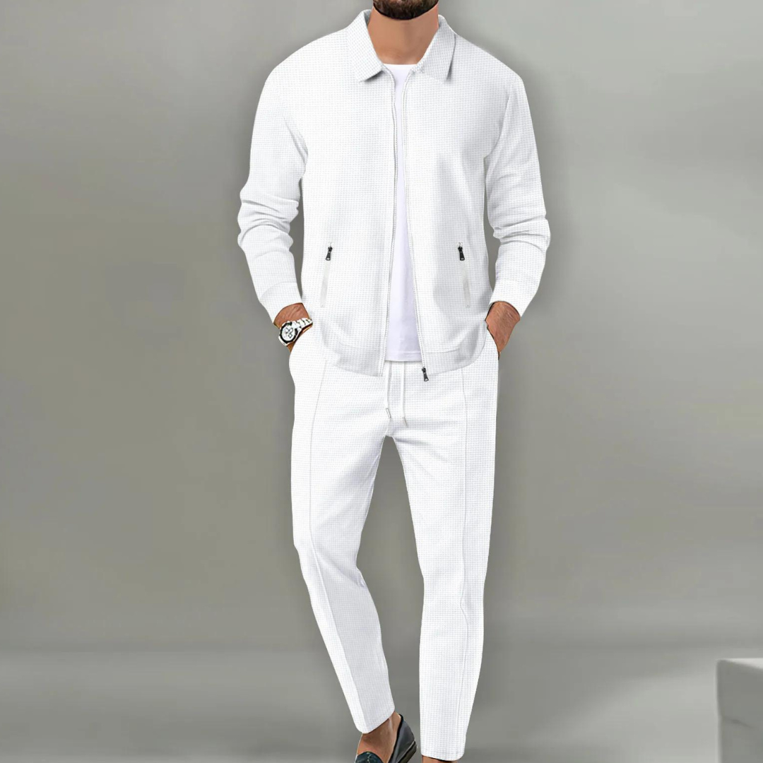 Aureliano | Conjunto para hombre con chaqueta bomber y pantalón elástico cómodo | Deportivo