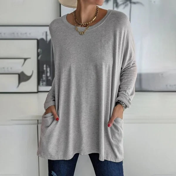 Aris | Blusa de Manga Larga con Ajuste Relajado para Mujer