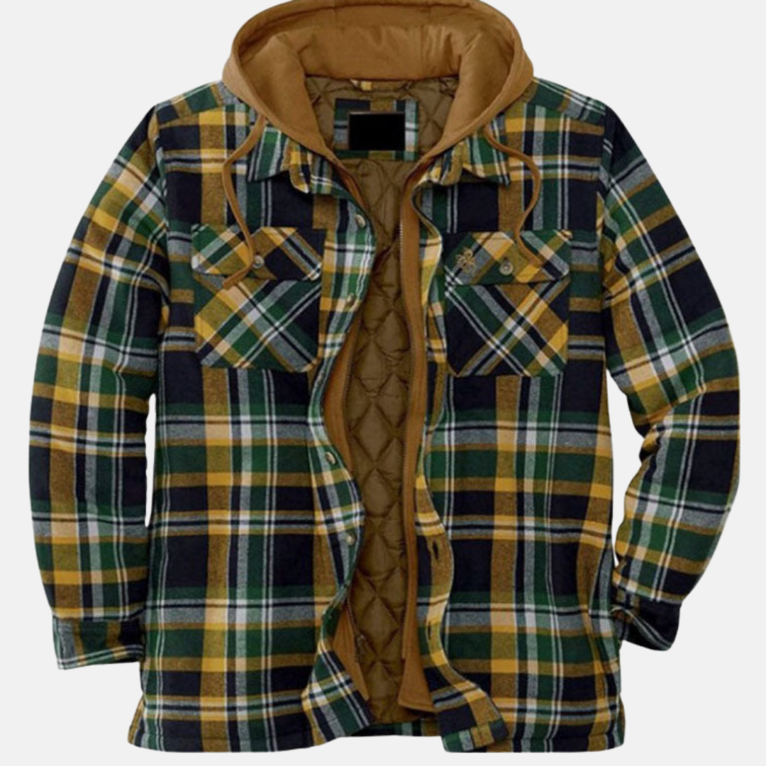 Bartolomé | Sobrecamisa acolchada de franela de invierno para hombre