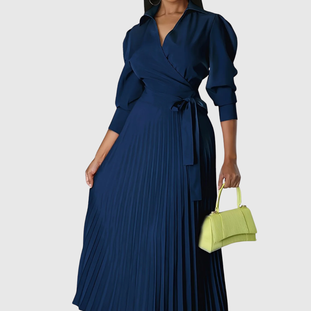 Velinas | Vestido midi plisado suave