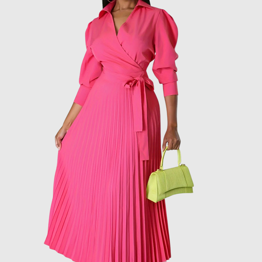 Velinas | Vestido midi plisado suave