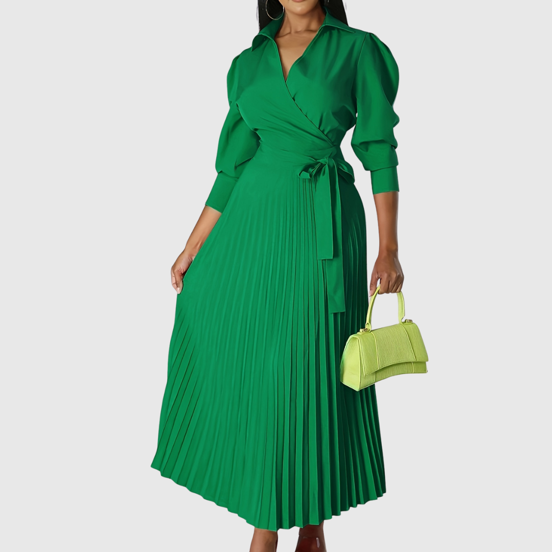 Velinas | Vestido midi plisado suave