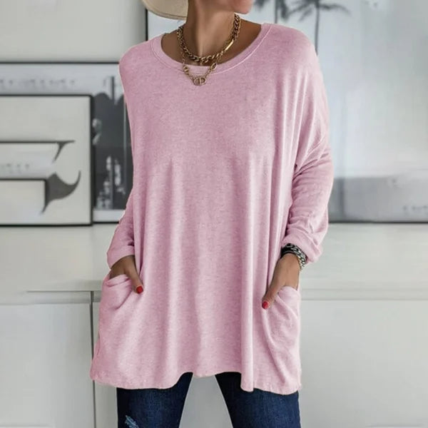 Aris | Blusa de Manga Larga con Ajuste Relajado para Mujer