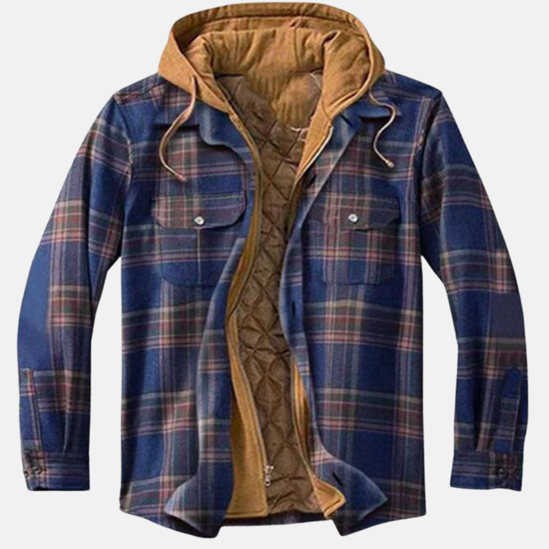 Bartolomé | Sobrecamisa acolchada de franela de invierno para hombre