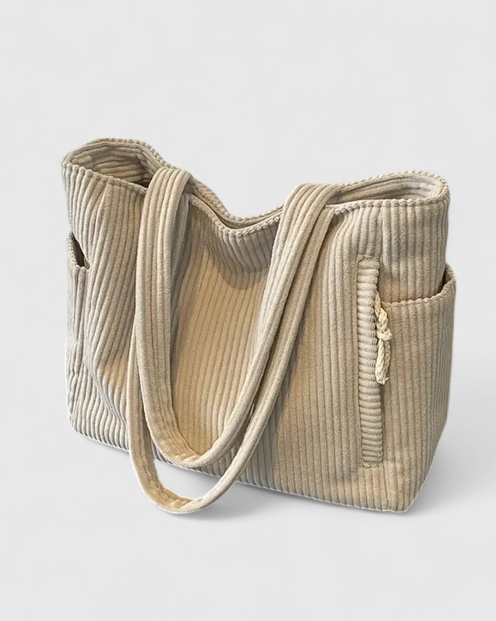 Janine | Bolso Tote de Hombro Acanalado