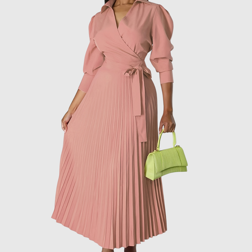 Velinas | Vestido midi plisado suave