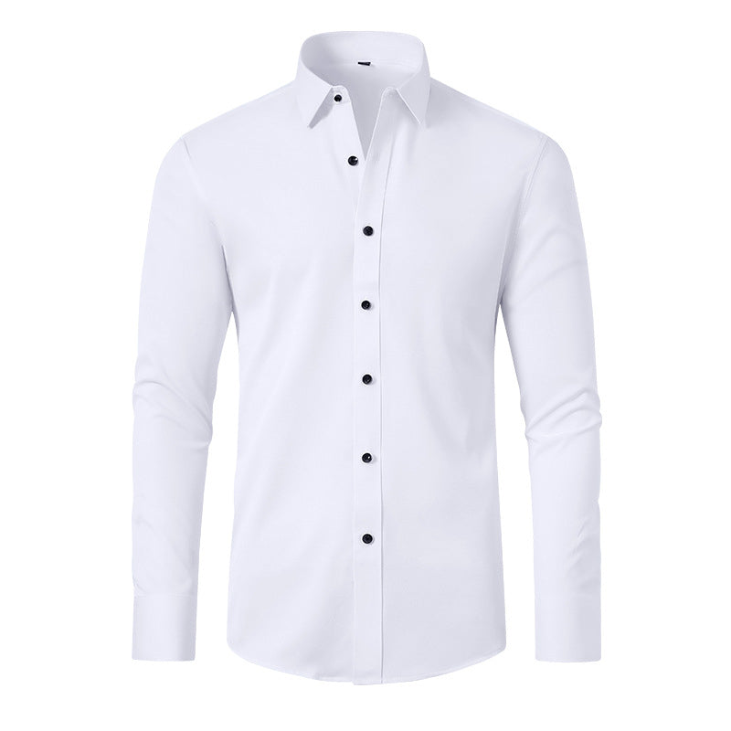 Zacarías | Camisa clásica de hombre de manga larga y corte ajustado | Slim