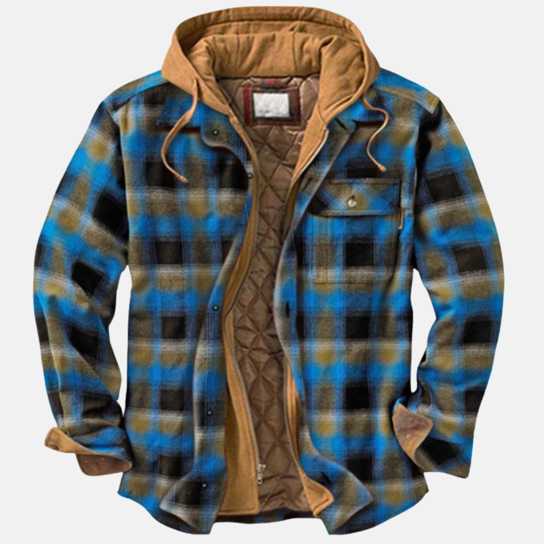 Bartolomé | Sobrecamisa acolchada de franela de invierno para hombre