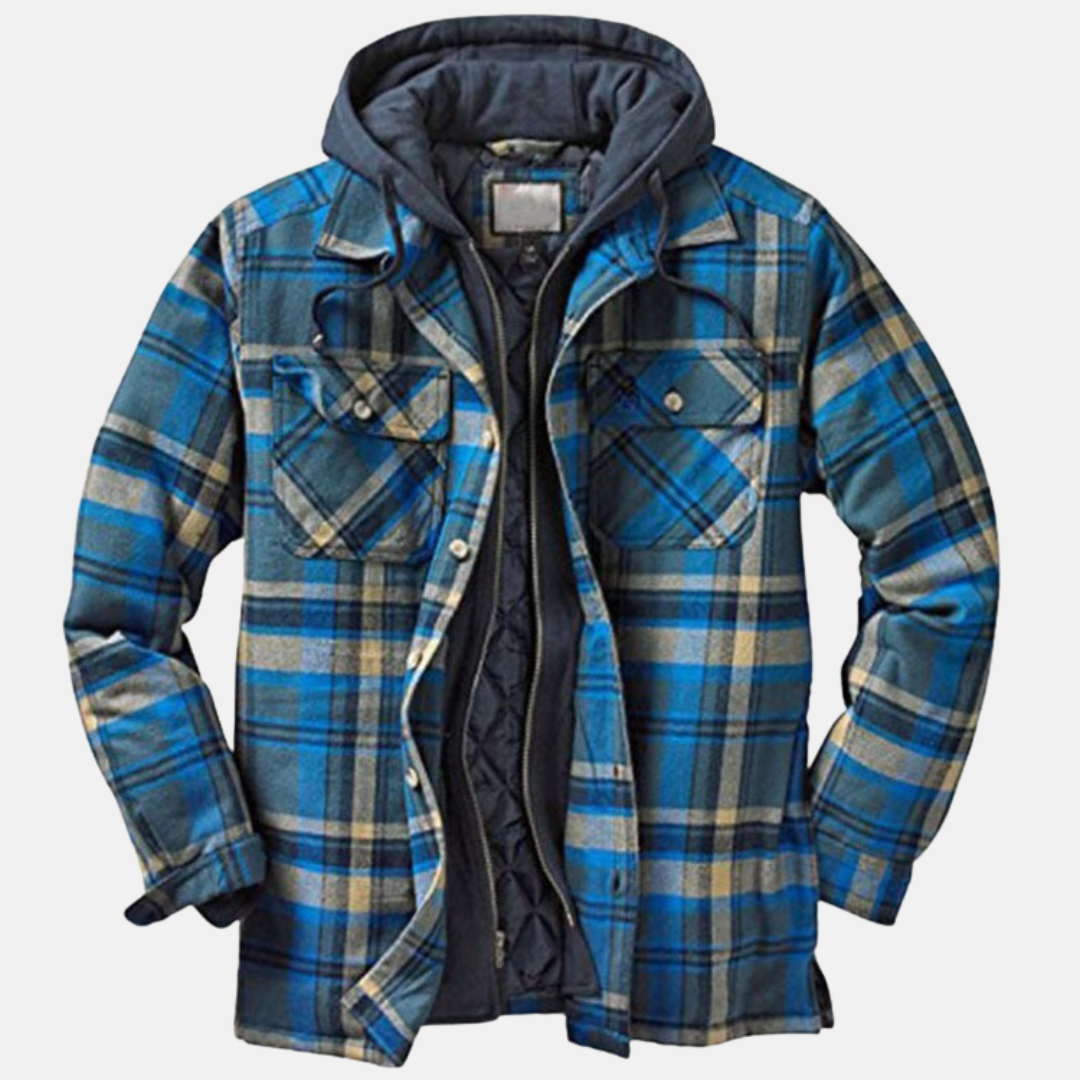 Bartolomé | Sobrecamisa acolchada de franela de invierno para hombre