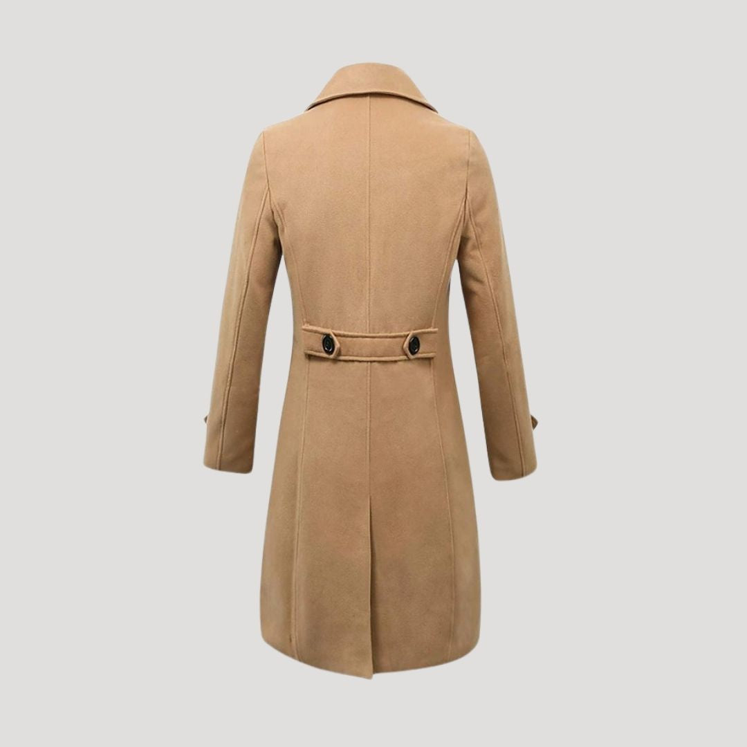 Clemente | Abrigo largo de invierno con doble botonadura para hombre