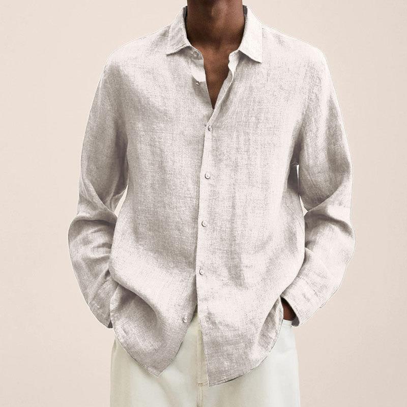Trevian | Camisa para hombre de manga larga con botones y corte clásico