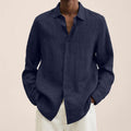 Trevian | Camisa para hombre de manga larga con botones y corte clásico
