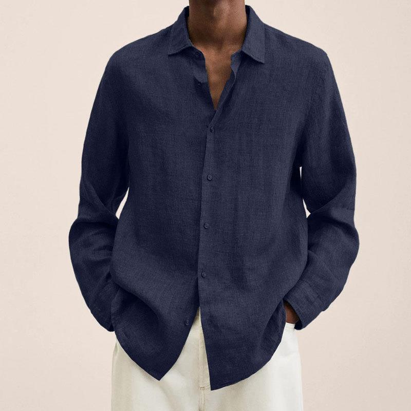 Trevian | Camisa para hombre de manga larga con botones y corte clásico