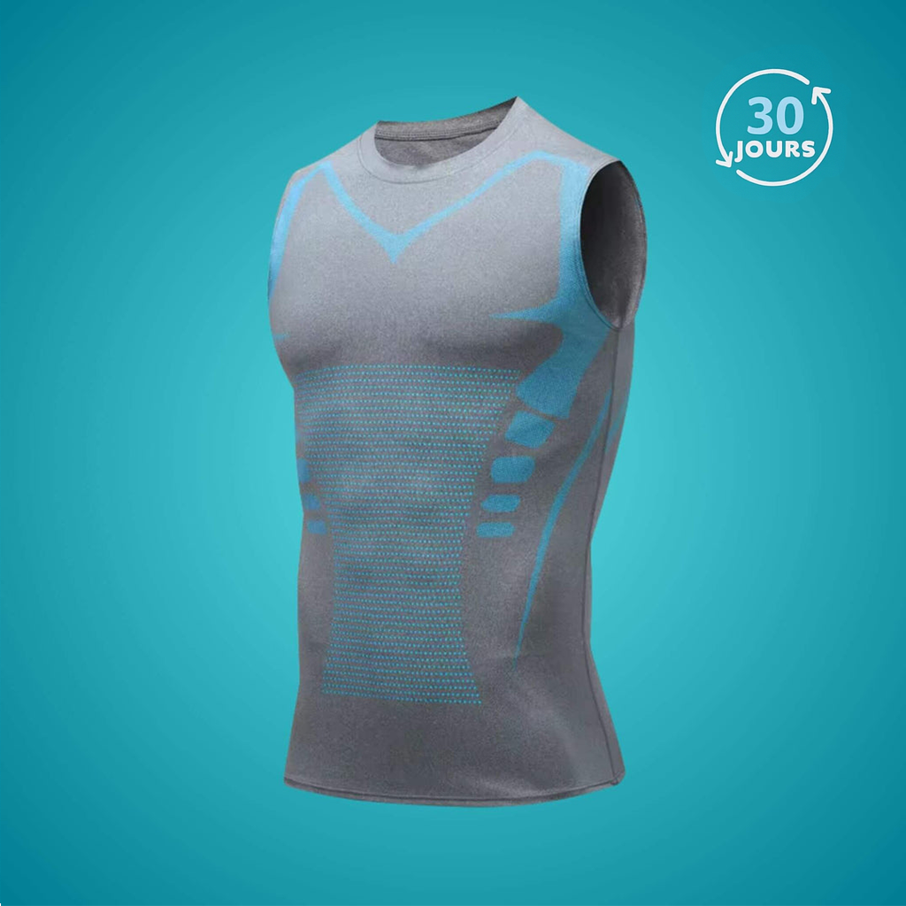Camiseta De Compresión Masculina – Moldea Torso Y Mejora Postura