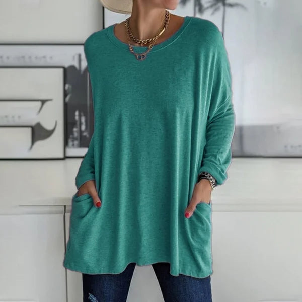 Aris | Blusa de Manga Larga con Ajuste Relajado para Mujer