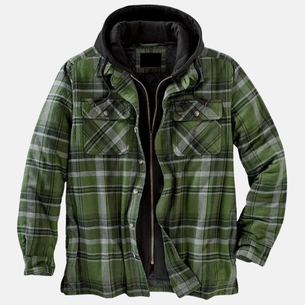 Bartolomé | Sobrecamisa acolchada de franela de invierno para hombre